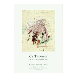 Cy Twombly Official Exhibition Poster For Sale
