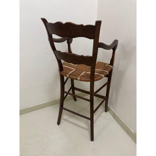 France Provincial Bar Stool 1970's For Sale - Image 4 of 6