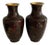 1960s Chinese Cloisonne Vases With Floral Decoration - a Pair For Sale