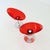 Metal Mid-Century Red Acrylic Glass Swivel Eros Lounge Chair by Philippe Starck for Kartell, Italy, 1990s For Sale - Image 7 of 16