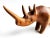 Wood Vintage Hand Carved African Teak Wood Rhino Figurine For Sale - Image 7 of 9