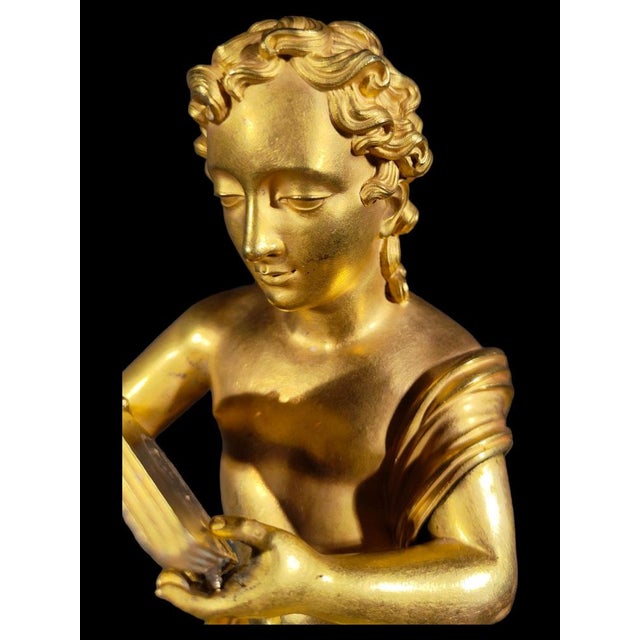 Metal Baccarat Crystal and Gilt Bronze Figurine, 1830s For Sale - Image 7 of 16