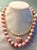 2020s Rhodochrosite Ball Necklace With 14k Gold For Sale - Image 5 of 6