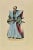 Japanese in Ceremonial Costume is a lithograph made by Auguste Wahlen in 1844. Hand colored. Good condition. At the center...