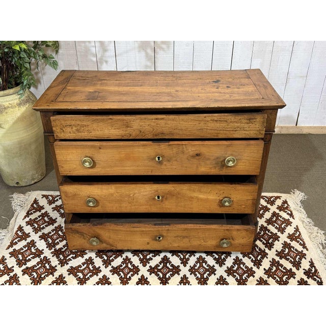 19th Century Empire Cherry Wood Chest of Drawers For Sale - Image 9 of 18