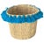 Moroccan Turquoise Tassel Large Basket For Sale