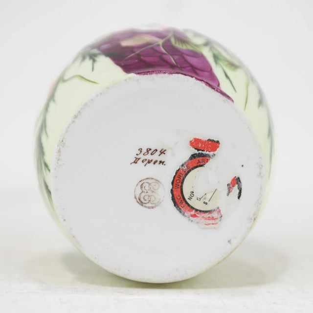 Ceramic Vintage Victorian Porcelain Shaving Mug & Tumbler With Hand-Painted Floral Designs – Perfect for Spring & Easter Décor For Sale - Image 7 of 12