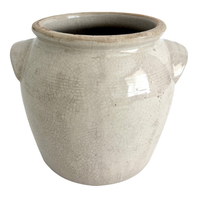 French Stoneware Confit Pot Early 1900sve For Sale