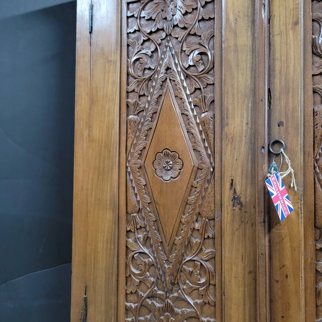 Wood Early 20th Century Carved Walnut French Cupboard For Sale - Image 7 of 18