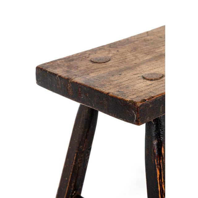 Antique Stool in Oak, 1800s For Sale - Image 10 of 12