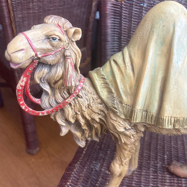 This Fontanini standing camel figurine is part of their 12-inch nativity collection.It is meticulously crafted in Bagni di...
