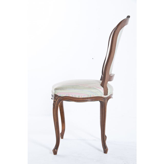 French Striped Side Chair For Sale In San Francisco - Image 6 of 11