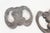 Vintage Brutalist Door Handles in Cast Aluminium, 1970s, Set of 2 For Sale - Image 6 of 9