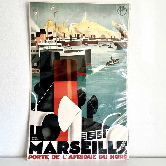 Roger Brodems, Marseille, Lithograph For Sale - Image 6 of 6