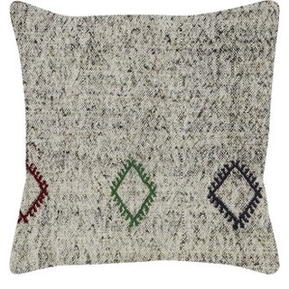 1960s Turkish Rag Pillow - 20" X 20" For Sale