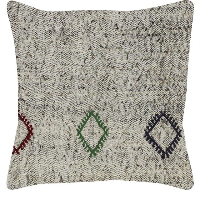 1960s Turkish Rag Pillow - 20" X 20" For Sale