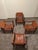 Brown Vintage 1920s Roorkee Safari Chairs Set of 4 Brown Leather & Wood, Handmade For Sale - Image 8 of 12