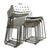 Omstak White Stackable Chairs by Rodney Kinsman for Bieffeplast, 1972, Set of 8 For Sale - Image 14 of 18