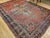 Persian Mid 19th Century Persian Farahan Rug, Hand-Knotted Wool, Floral Medallion Pattern, Red & Blue, 8x12 For Sale - Image 3 of 18