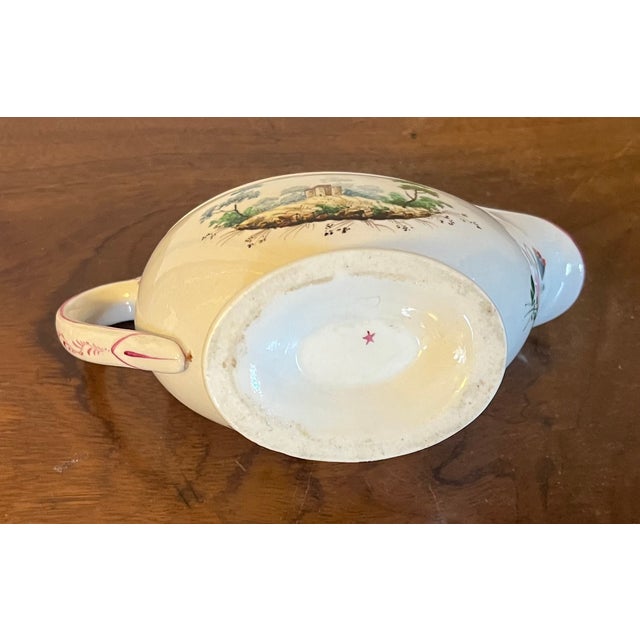 Antique Early 19th Century Italian Doccia Porcelain Sauce or Gravy Boat, Circa 1815 For Sale - Image 12 of 17