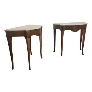 Bedside Tables in the style of Paolo Buffa, 1940s, Set of 2 For Sale