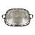 Vintage XL Silverplated Tray Grape, Vine and Scallop Shell Details For Sale