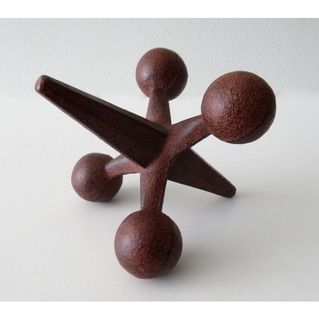 C.1960's Mid-Century Bill Curry(Designer) for Design Line Inc.(Mfr.) Iron Jack Bookend For Sale In West Palm - Image 6 of 12