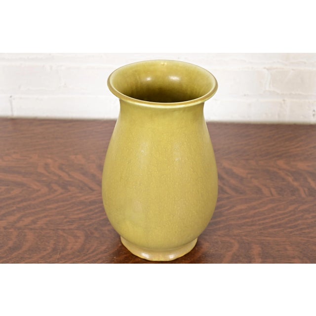 A gorgeous Arts & Crafts period glazed art pottery vase By Rookwood Pottery USA, 1925 Glazed ceramic in a beautiful light...