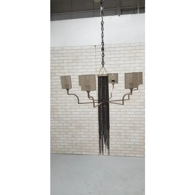 Patrizia Garganti Firenze 6 Light Single Tier Eccentrica Chandelier Stunning 6 Light Single Tier in Silver Pearl Metal...