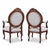 Ivory 19th-C. French Neo-Classical Carved Walnut Bergere Chairs With Rams - Pair For Sale - Image 8 of 12