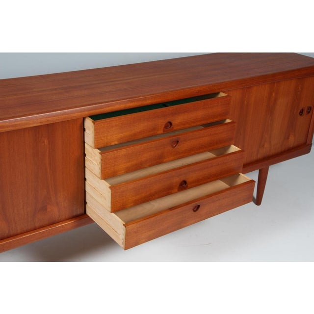 Wood Scandinavian Teak Sideboard by Henry Walther Klein for Bramin, 1950s For Sale - Image 7 of 9