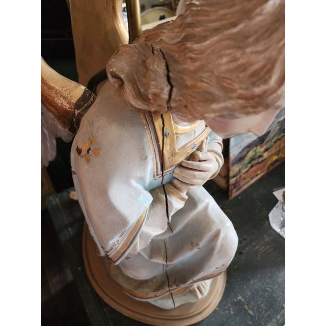 Antique Angel Lamps - a Pair For Sale - Image 17 of 17