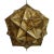 Vintage Brass Origami Star Pendant Light Large For Sale