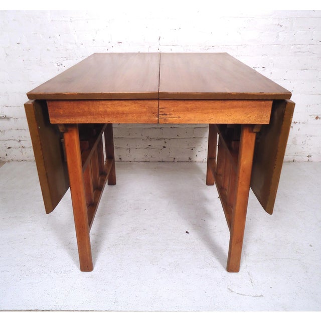 Mid-Century Modern 1960s Mid-Century Modern Drop Leaf Table For Sale - Image 3 of 11