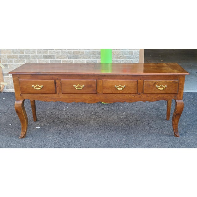 French Country Cherry 4 Drawer Dining Room Console Buffet Chairish