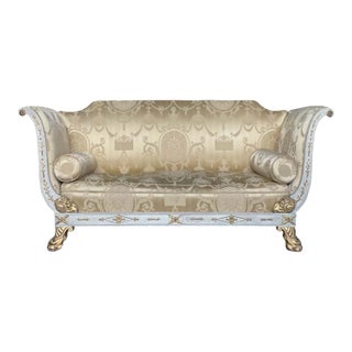 Late 19th Century French Empire Style Sofa For Sale