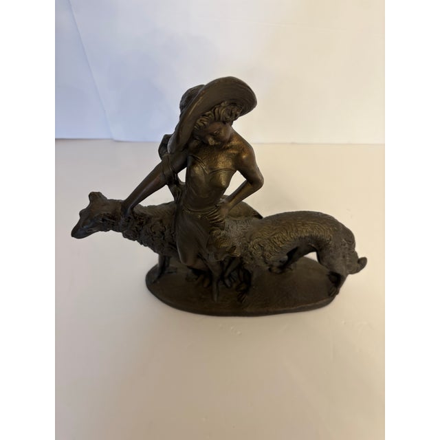Metal Vintage Bronze Edgar Degas Sculpture “The Aristocratic” For Sale - Image 7 of 7