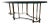 Mastercraft Brass "Race Track" Coffee Table in Faux Bamboo For Sale