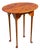 Late 20th Century Eldred Wheeler Tiger Maple Small Oval Tea Table For Sale