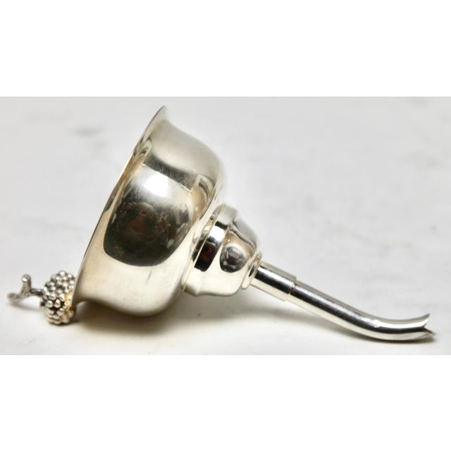 Silver Plated Wine Bar Funnel For Sale - Image 12 of 15