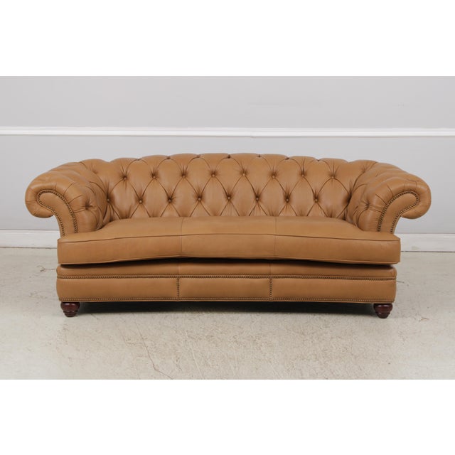 Age: Approx. 5 Years Old Details: Model 324-BRA-ALM Quality Leather High Quality Construction English Style Chesterfield...