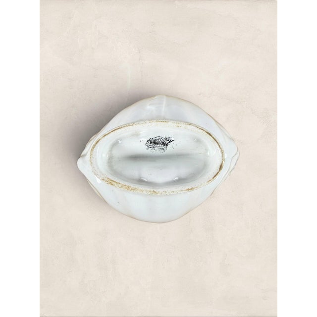 Early 20th Century Antique English Grimwades Ironstone Shell Jelly Mould For Sale - Image 5 of 6