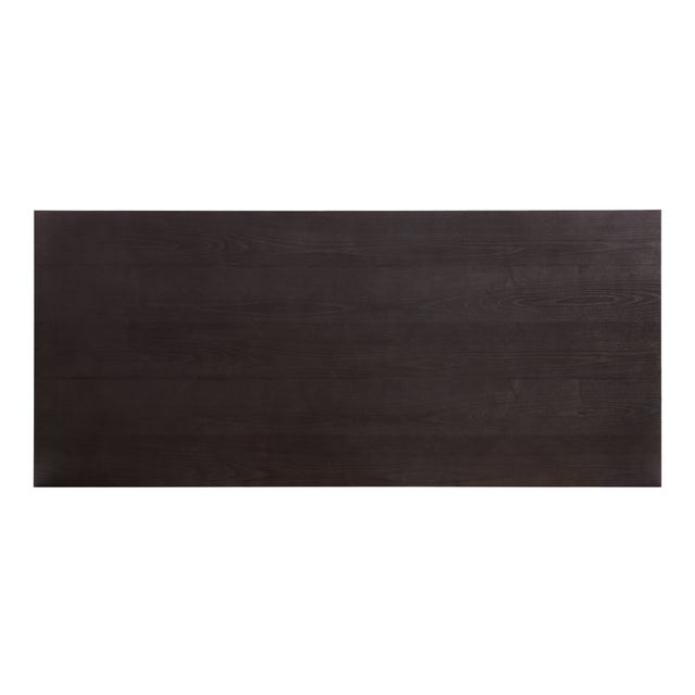 Wood Nolan Black Wood Dining Table For Sale - Image 7 of 9