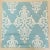 Designer Vicki Payne Free Spirit Aqua & Cream Damask Fleur De Lis Scroll Pillow Covers - Set of 3 For Sale - Image 4 of 6