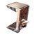 "Melagrana" Bar Stool With Burl Walnut, Stainless Steel and Bronze For Sale