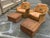 Wood 20th Century Kreiss Pair of Wicker Chairs and Ottomans For Sale - Image 7 of 11
