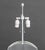 Late 20th Century Modern Clear Acrylic and Chrome Table Lamps, Pair For Sale - Image 5 of 8