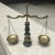 1940s Japanese Green Marble & Bronze Scales of Justice For Sale In Denver - Image 6 of 13