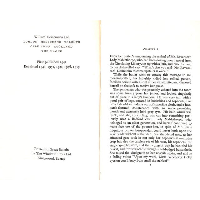 1950s "Faro's Daughter" Book 1959 Heyer, Georgette For Sale - Image 5 of 5