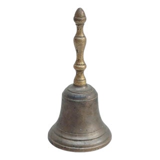 Spanish Rustic Metal Hand Bell, 1960 For Sale